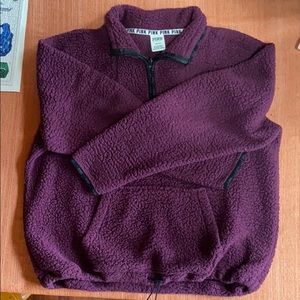 Pink Victoria Secret Sherpa pull over